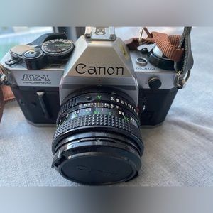 Cannon AE-1 35mm SLR Film Camera with Canon FD 50mm Lens